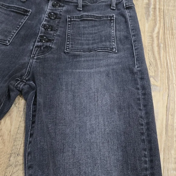 Mother Black Cropped Jeans - Picture 12 of 15